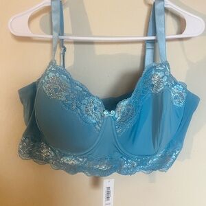 Adore Me Light Blue Lace Bra